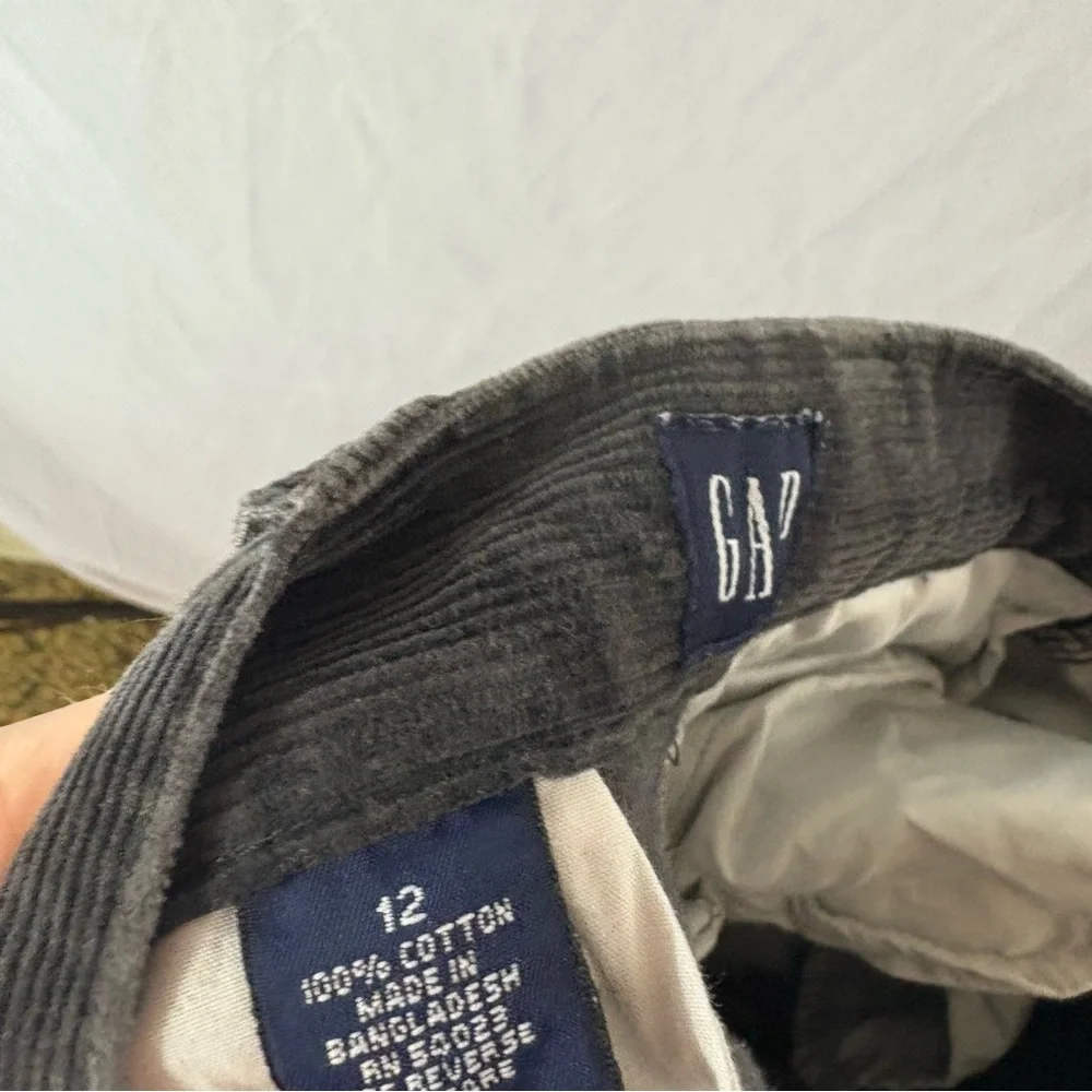 Vintage GAP Kids Dark Gray Cargo cordoroy Pants